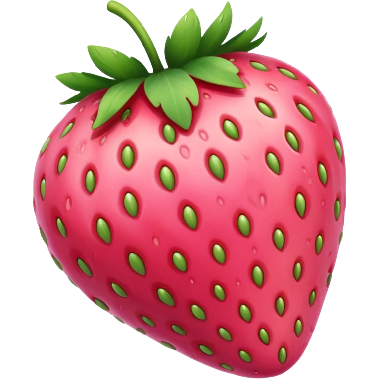 Pink strawberry emoji
