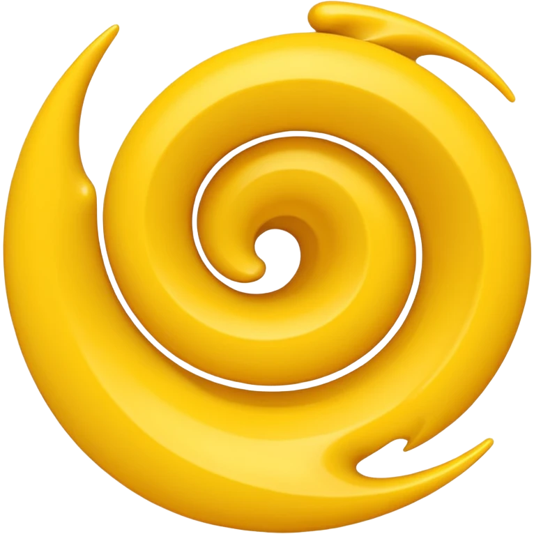 Yellow swirl emoji