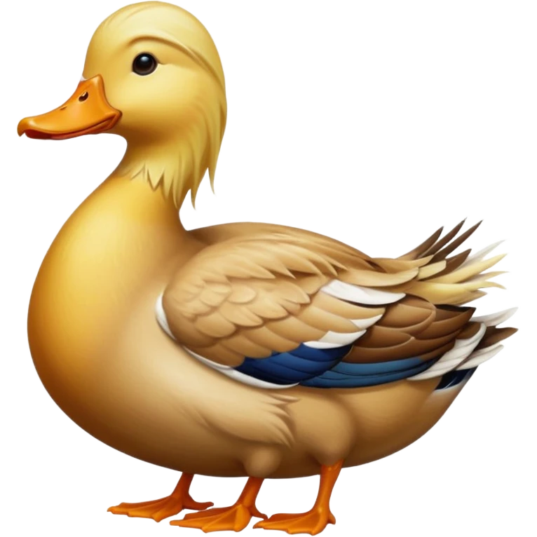 duck with long blonde hair emoji