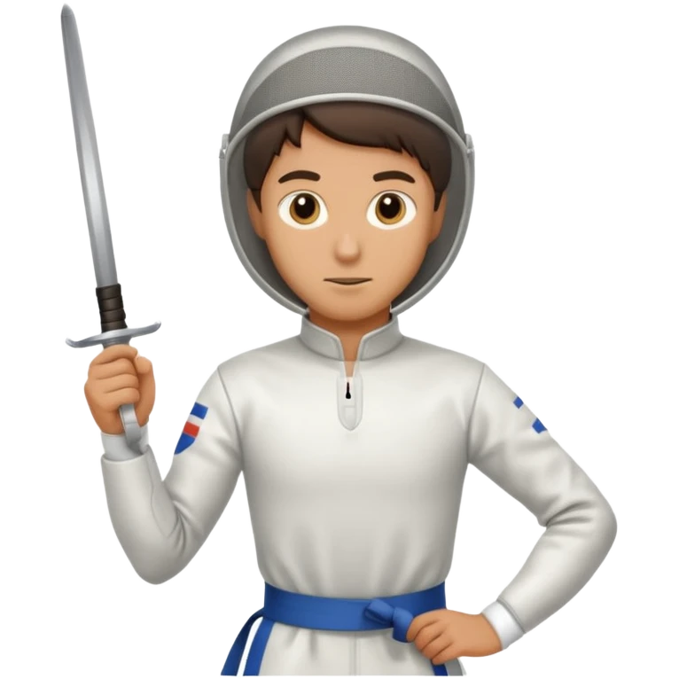 A fencer's entire body emoji