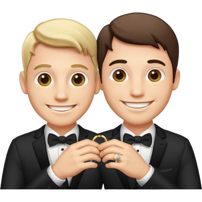 two men getting married emoji
