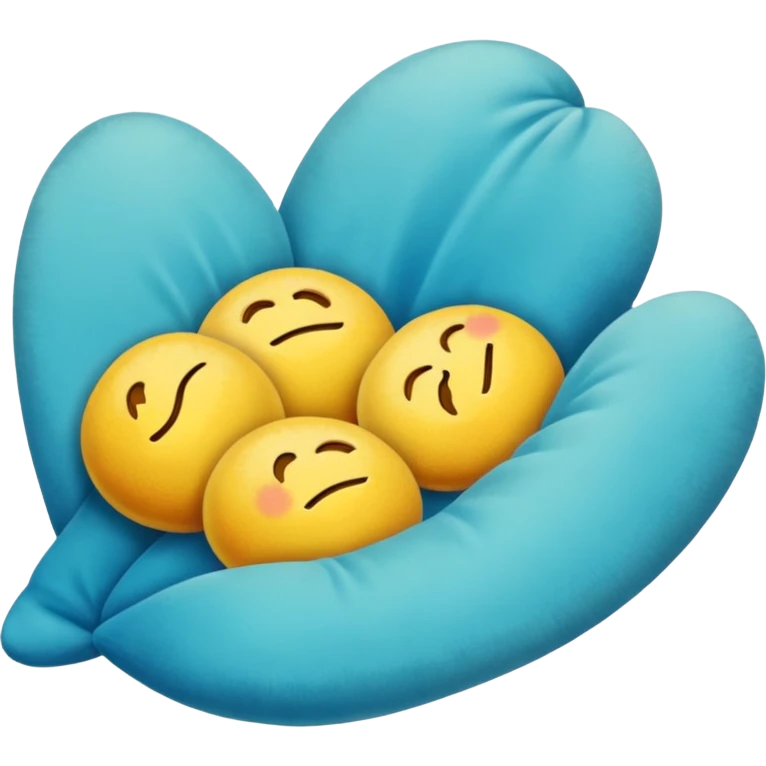 Mavi gül emoji