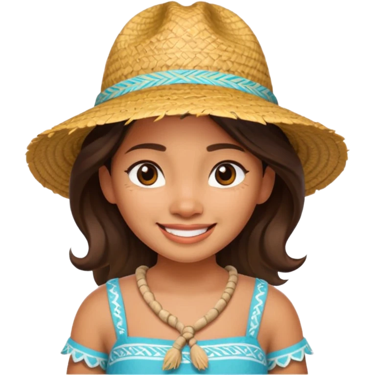 Moana wear hat emoji
