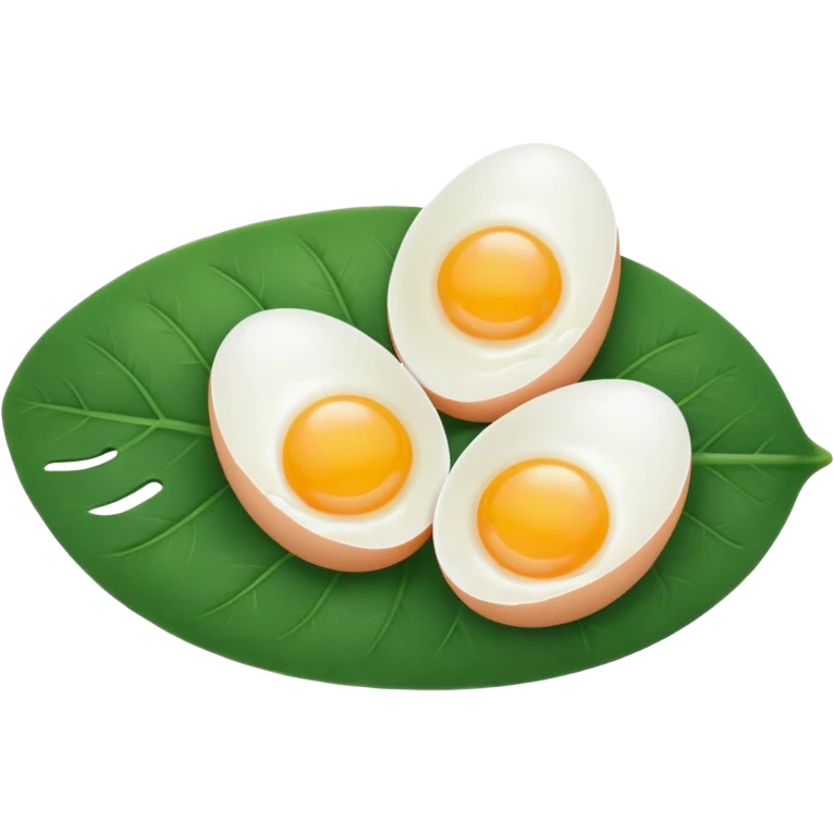 eggs on leaf emoji