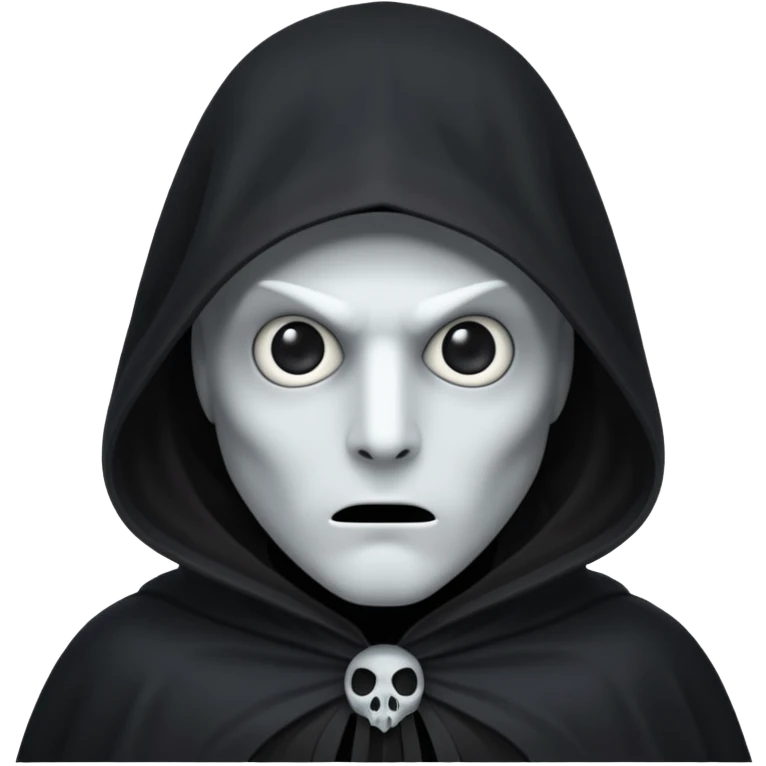 Shadowy Phantom with Cloak horror look emoji