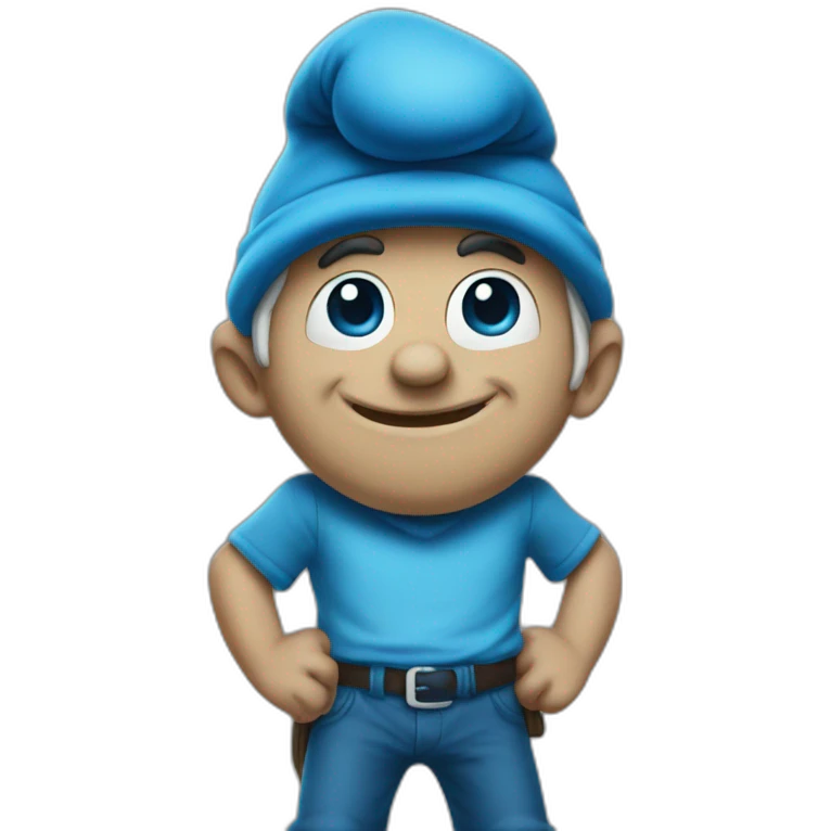 Smurf emoji