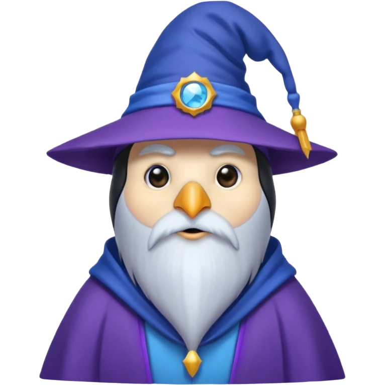 Penguin Wizard emoji