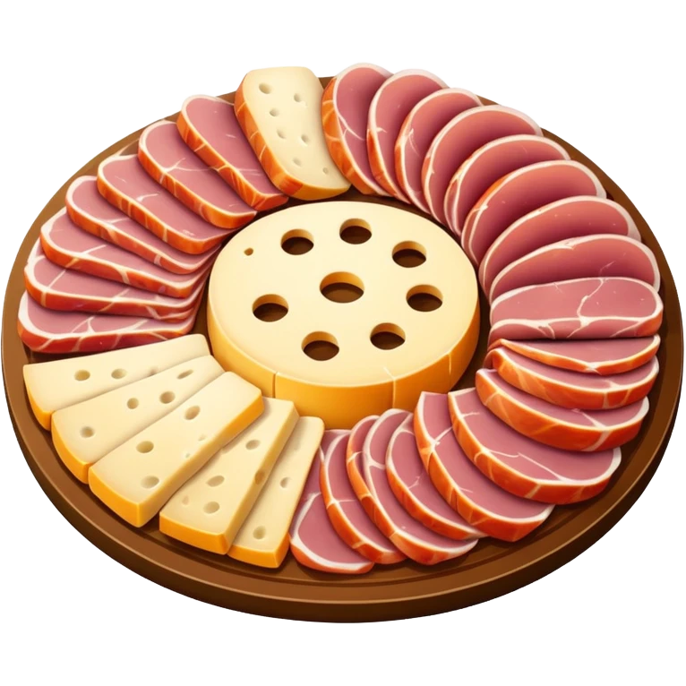 cold cuts (ham & cheese on a platter) emoji