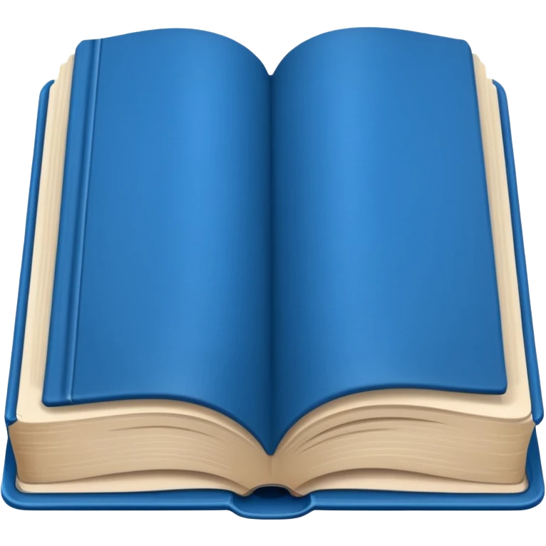 Opened book blue emoji