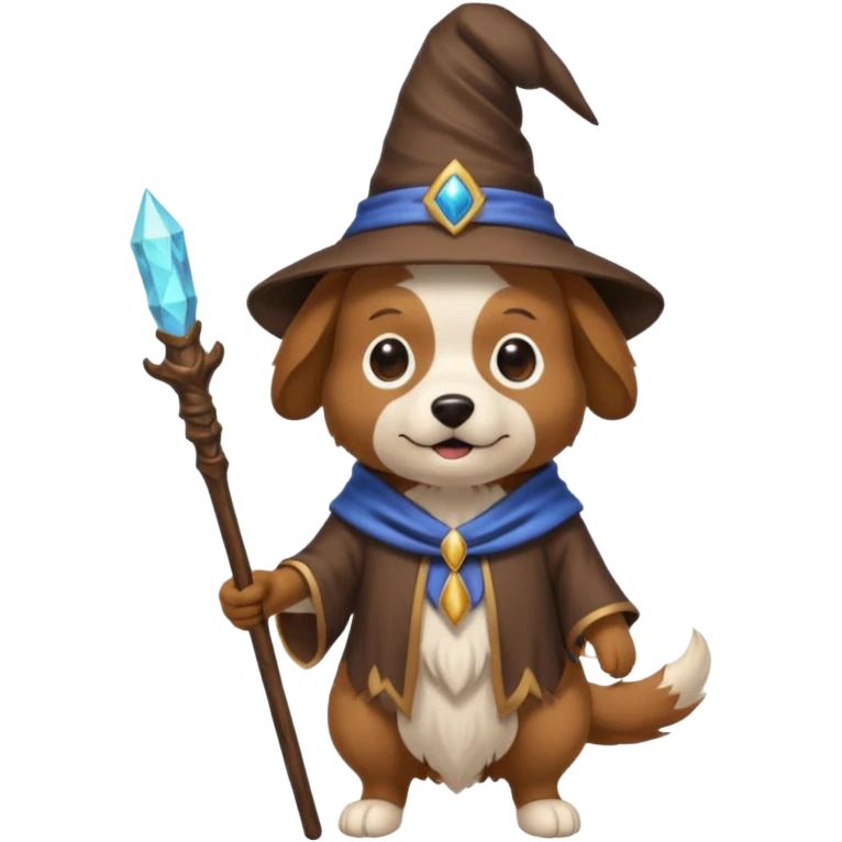 Dog wizard emoji