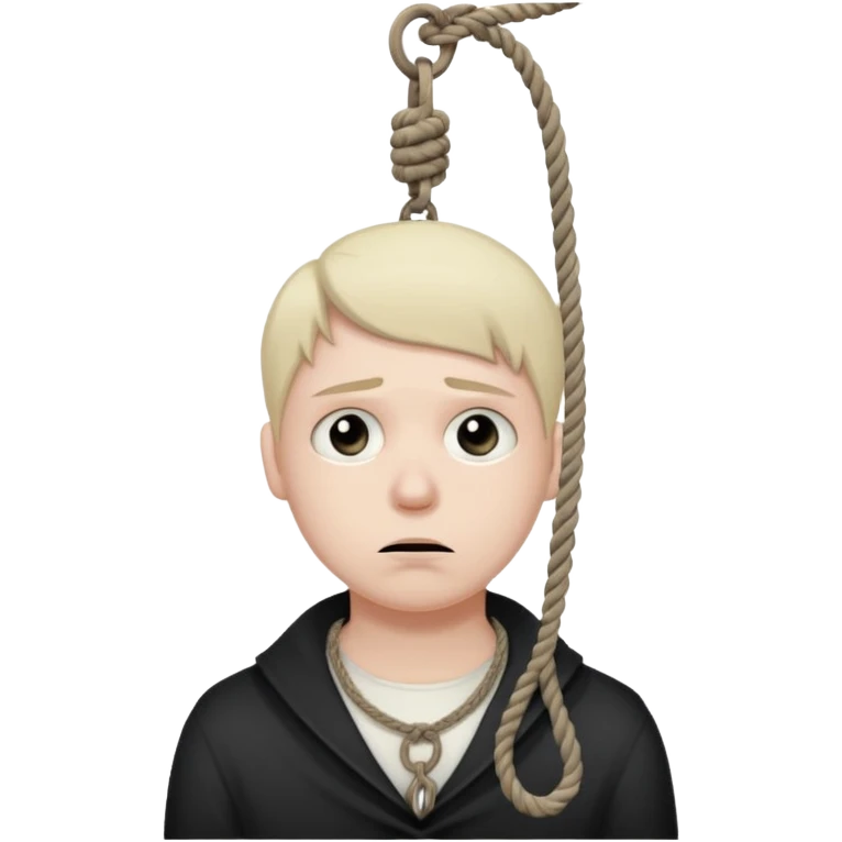 Hanging by a Noose around the neck emoji emoji