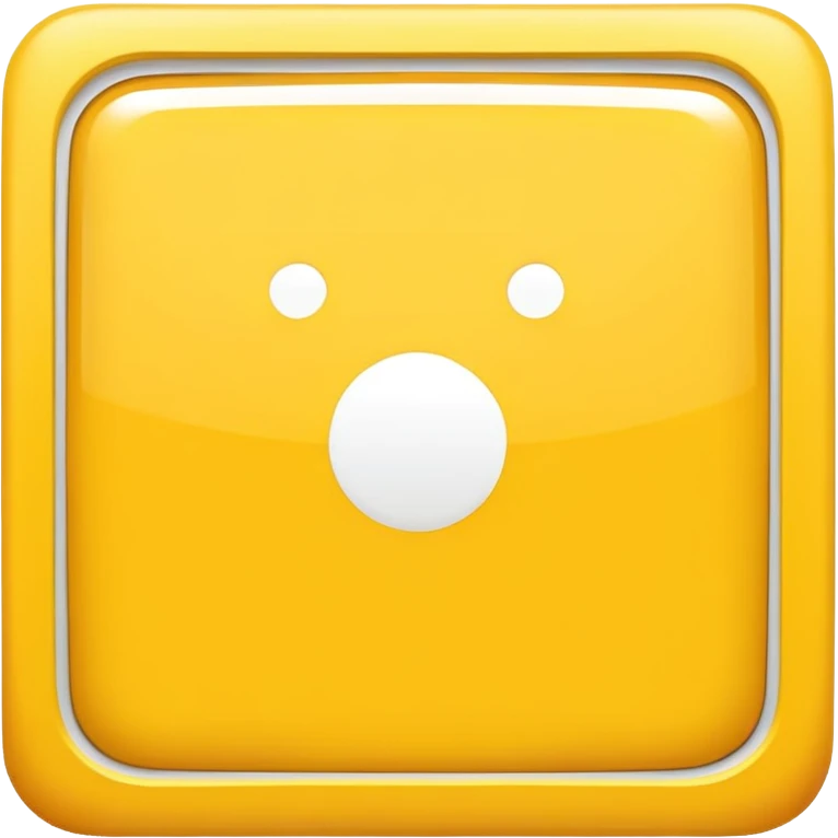 yellow square with a white dash in the middle emoji