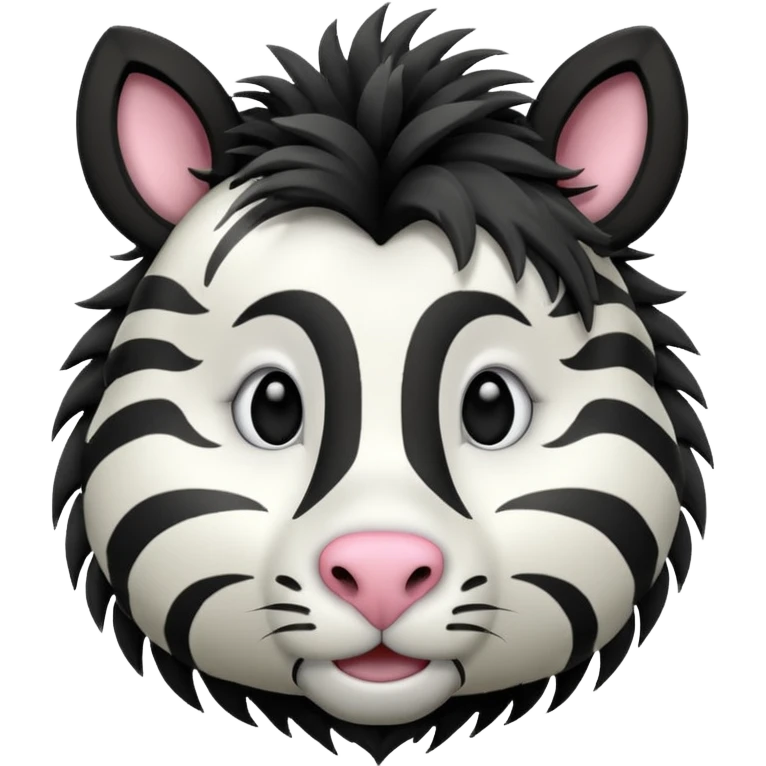 Zebra face should be facing the front emoji