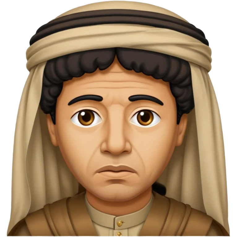 Al Khadaffi as emoji. Make him look rough and angry. emoji