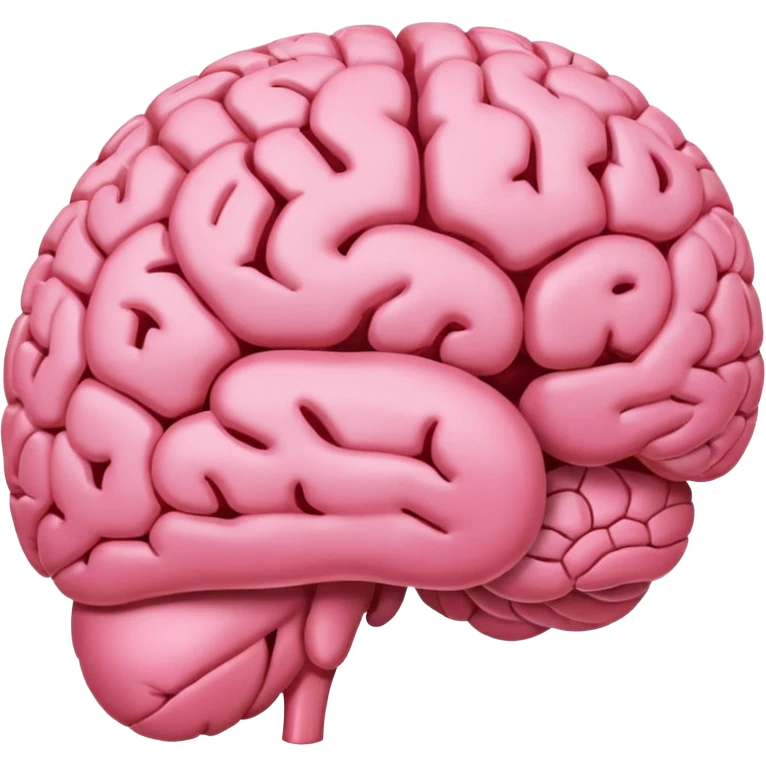 brain pink emoji