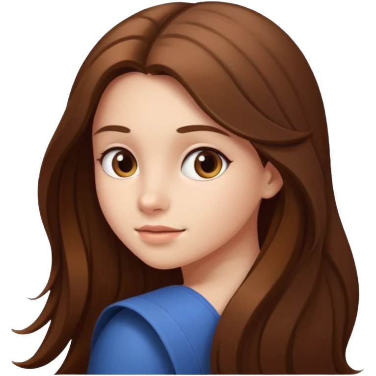 A girl looking back emoji