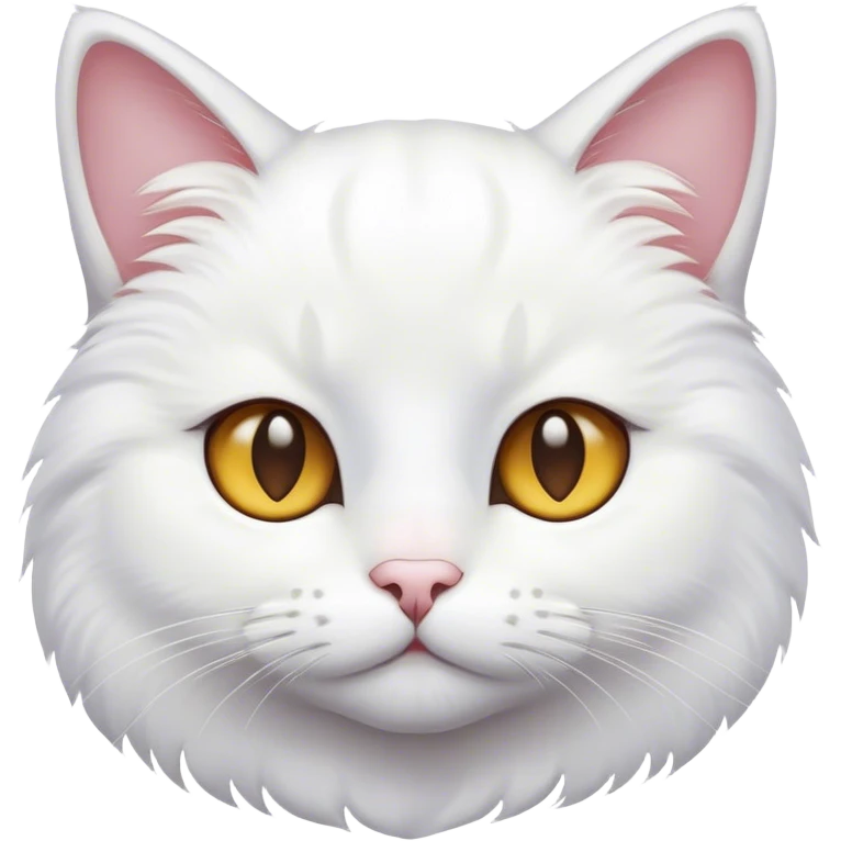 Белый кот  emoji