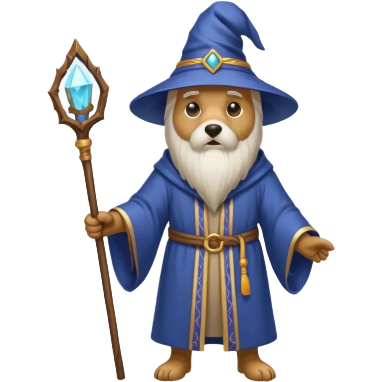 Dog wizard emoji