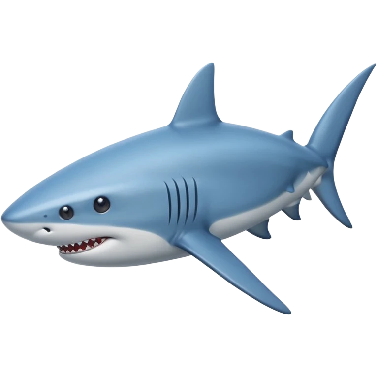 blue shark expression emoji