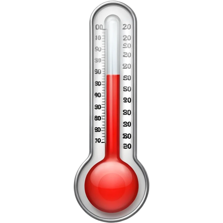 thermometer with red mercury emoji