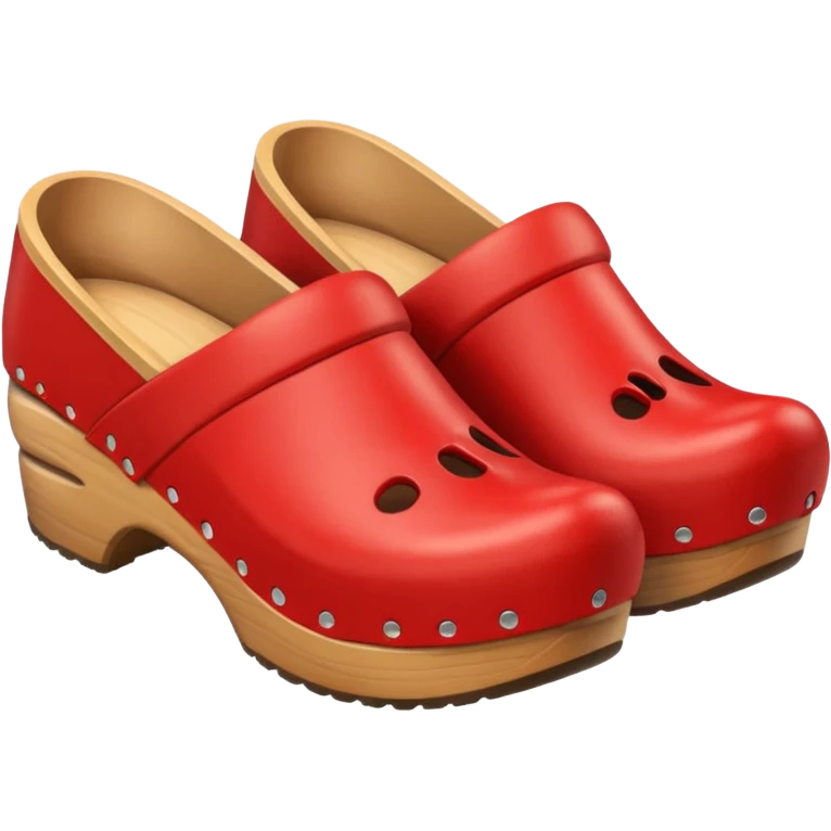 clogs red emoji
