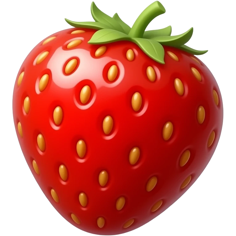 یدونه توت فرنگی قرمز تو خالی تکی که پایینش بنویسه ملودی شاپ 🍓 emoji