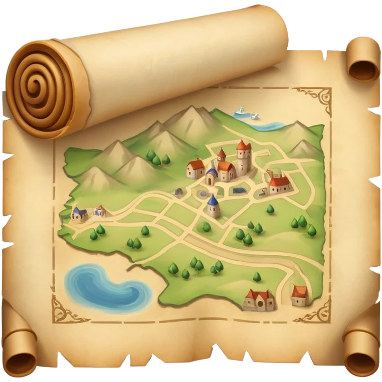 map scroll emoji