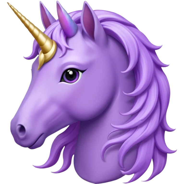 Purple unicorn emoji