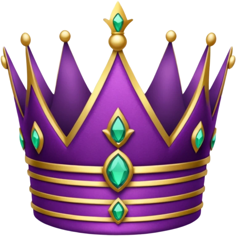 Coroa roxa emoji