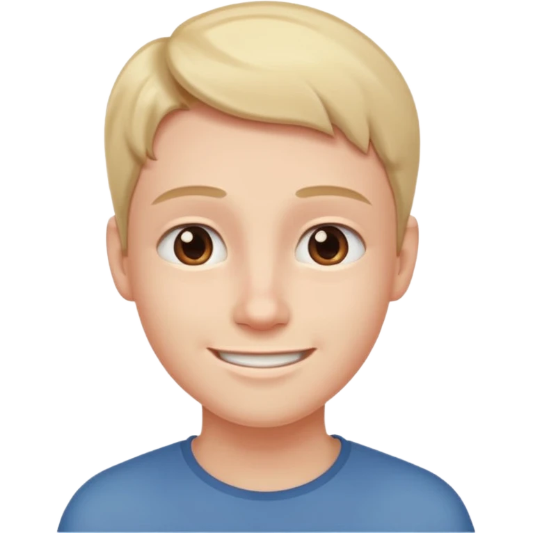 Trusting face emoji with steady gaze, smile, slightly tilted head, softened jaw emoji