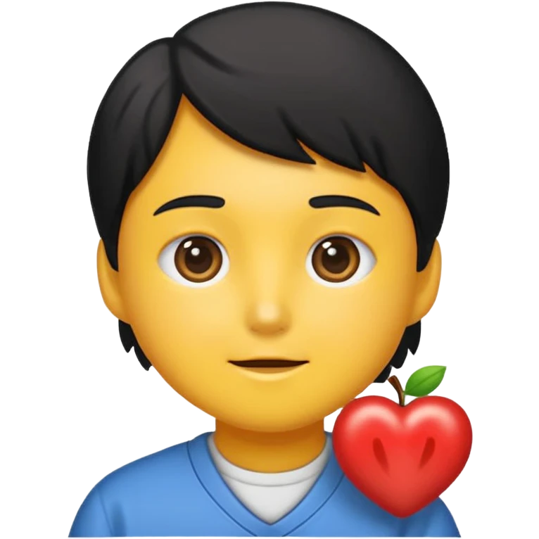 KR 영어 철자가 있는 네모난 파란색 배경의 이모지 재작해줘 emoji