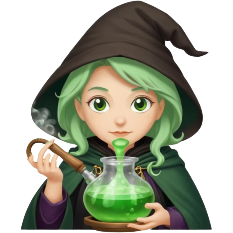 green witch cooking potion emoji