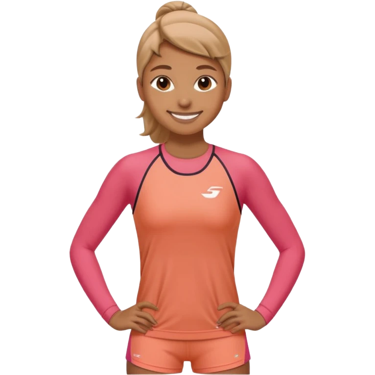 Exercícios cor roupa salmão  emoji