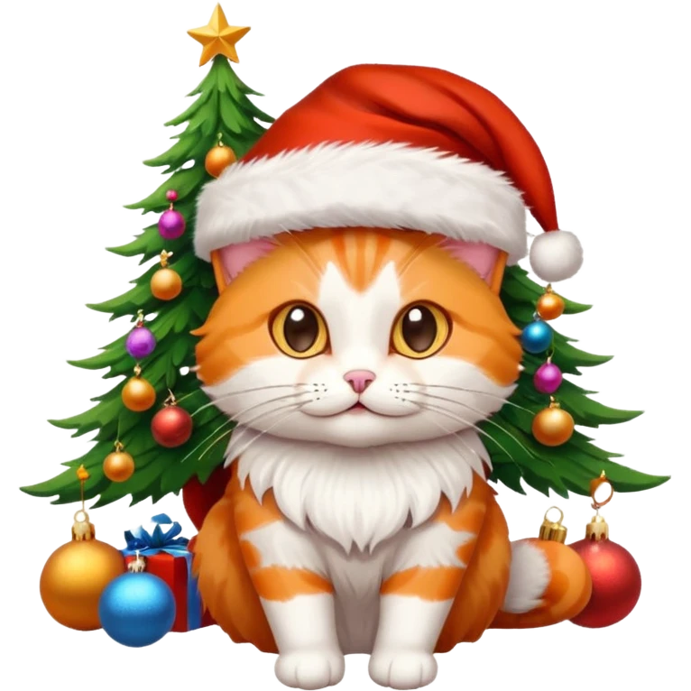 Cat Christmas Tree emoji