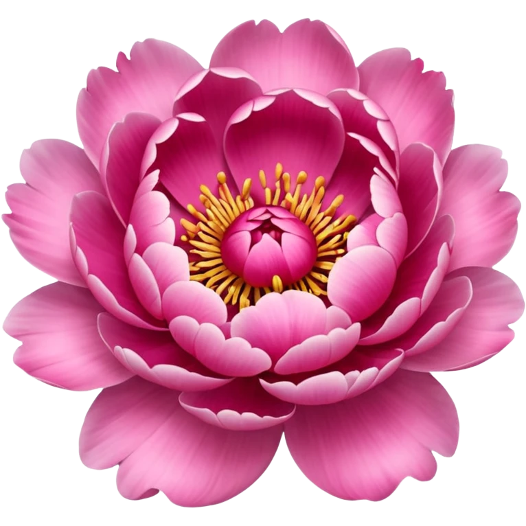 Create a peony flower emoji emoji