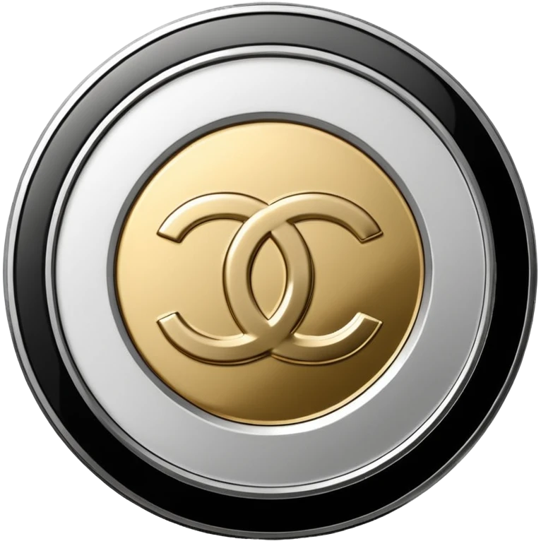 Chanel white coins emoji