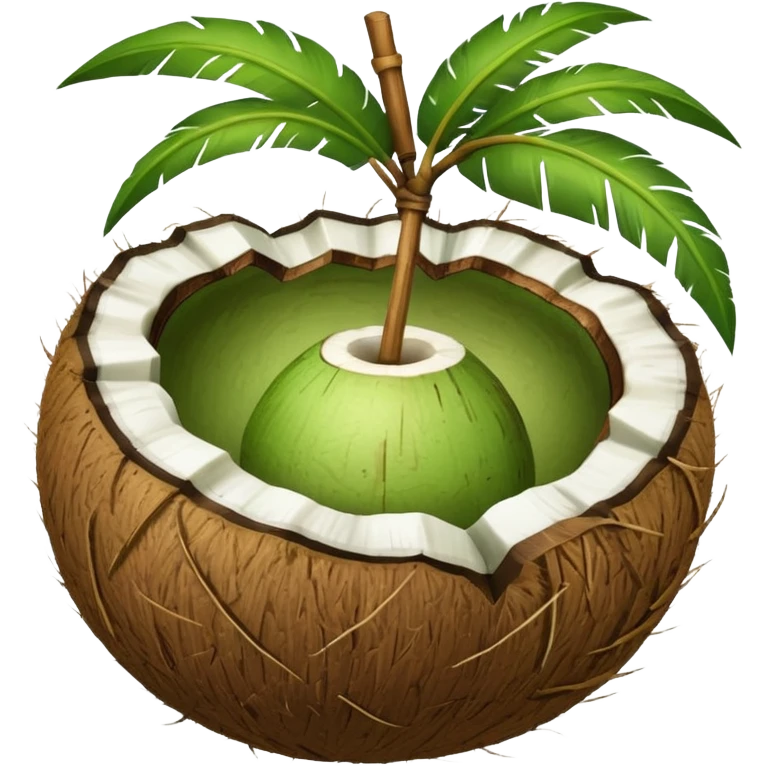 Green Coconut  emoji
