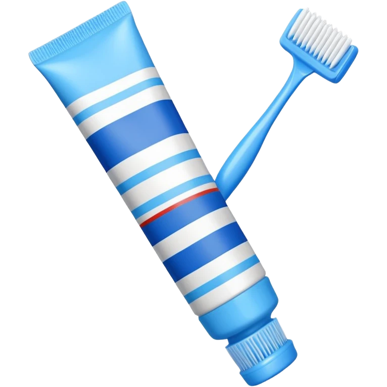 toothpaste and toothbrush emoji