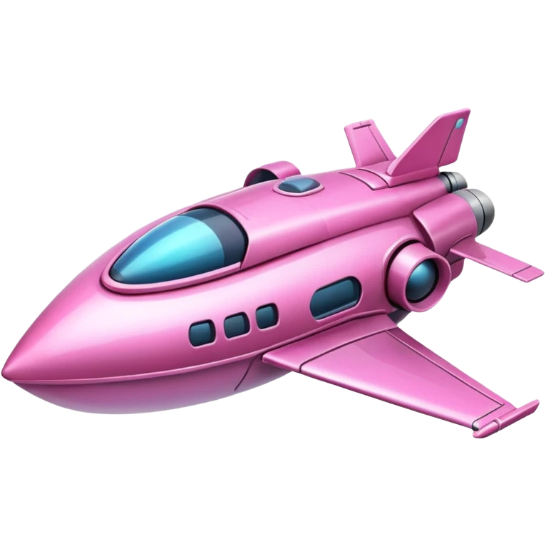 pink spaceship  emoji