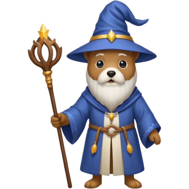 Dog wizard emoji