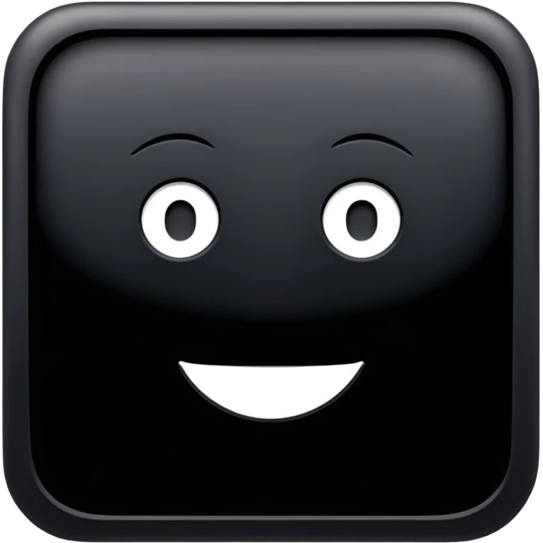 Black no highlights emoji