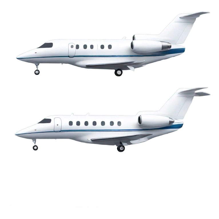 Private jet emoji