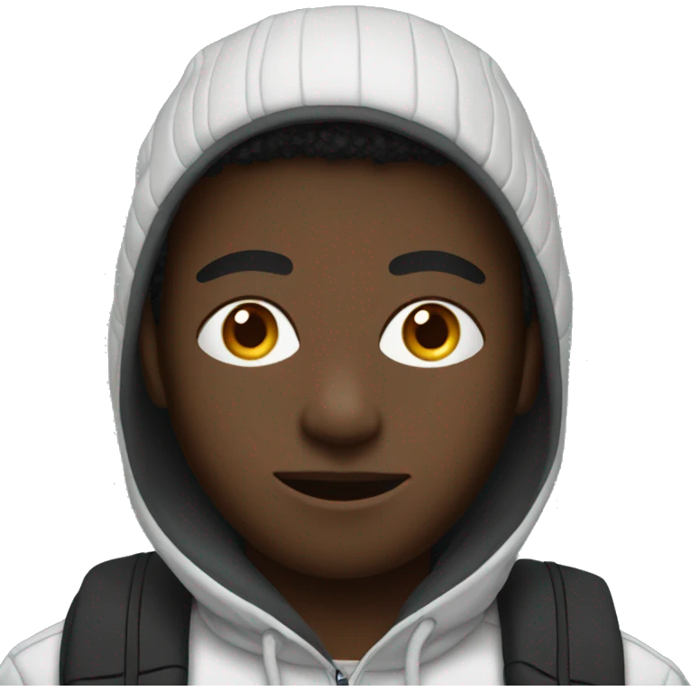 black boy with a ski mask emoji