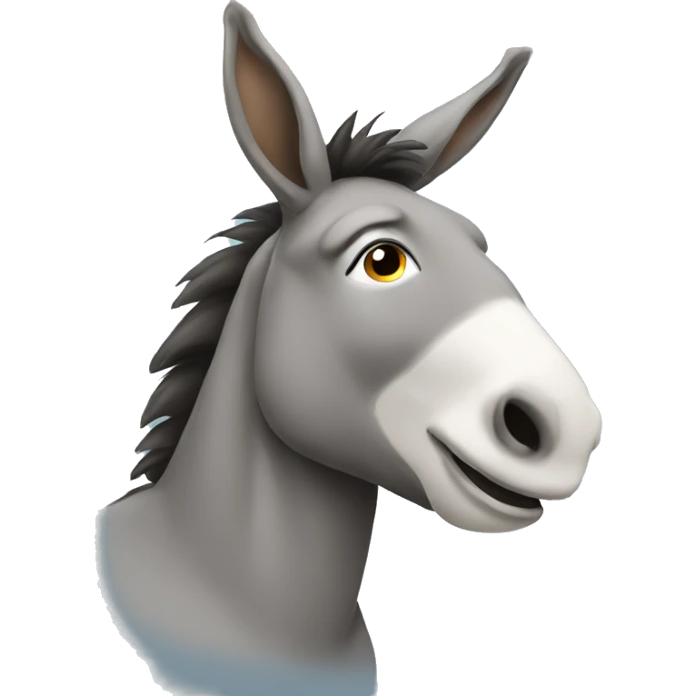 Donkey sitting down emoji