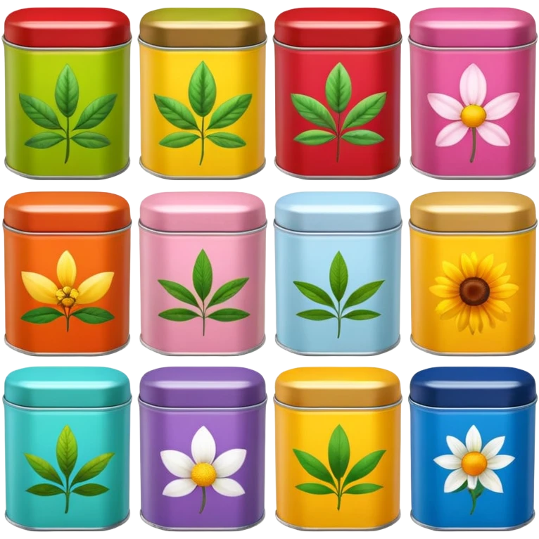 Herbal Tea Tins emoji