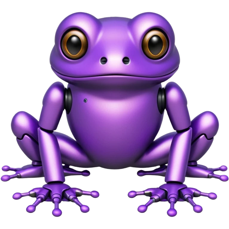 robot purple frog emoji