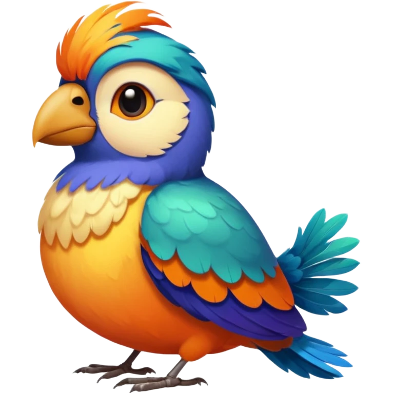 artist bird emoji