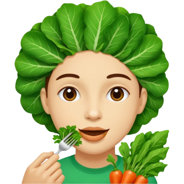 eating greens emoji