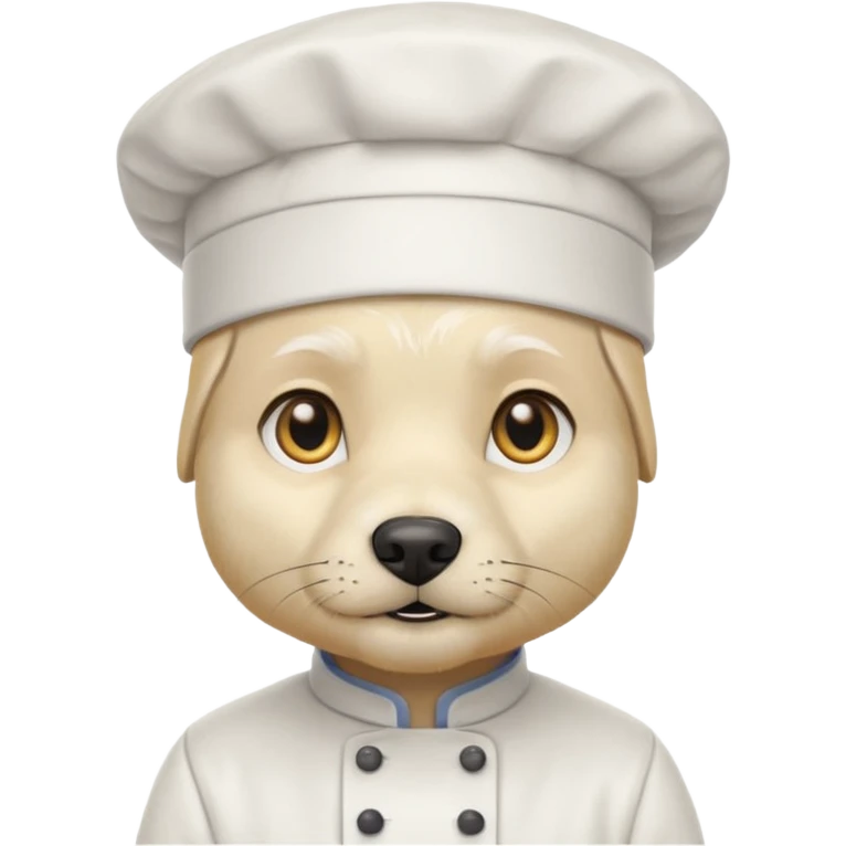 chef white dog emoji