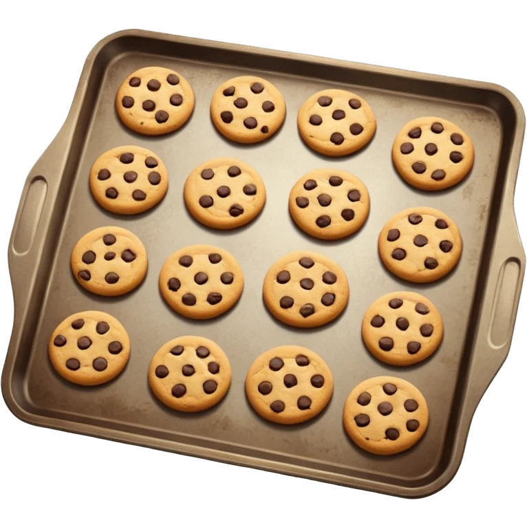 Baking tray with cookies  emoji